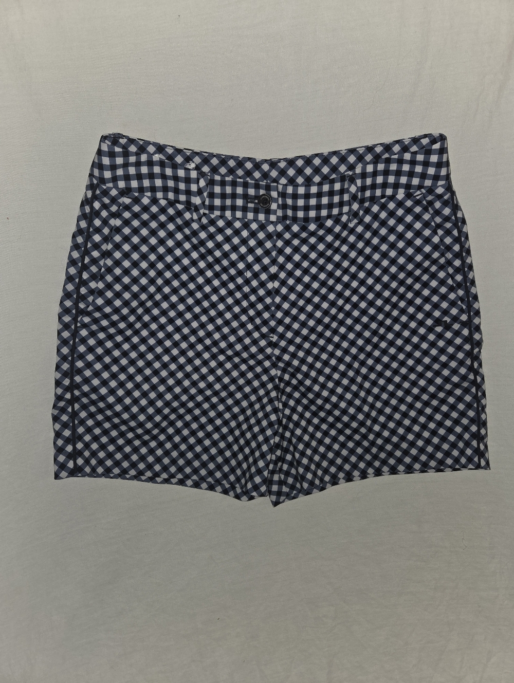 J.Lindeberg Navy & White Gingham Women’s Shorts